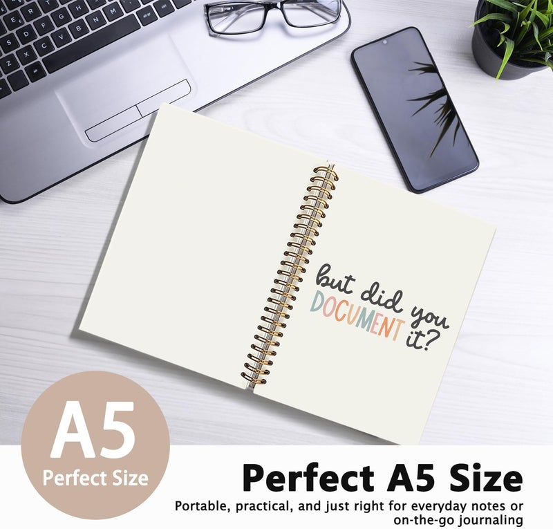 WLIANG But Did You Document It Funny Notebooks for Work, Funny Work Gifts for Coworkers & Boss, Coworker Office Gifts for Men Women, Funny Office Supplies, Fun Spiral Notebooks 5.5x8.3 Inch - Image 2